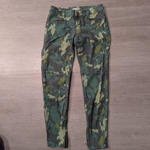 CAbi Green Camo Skinny Jeans
